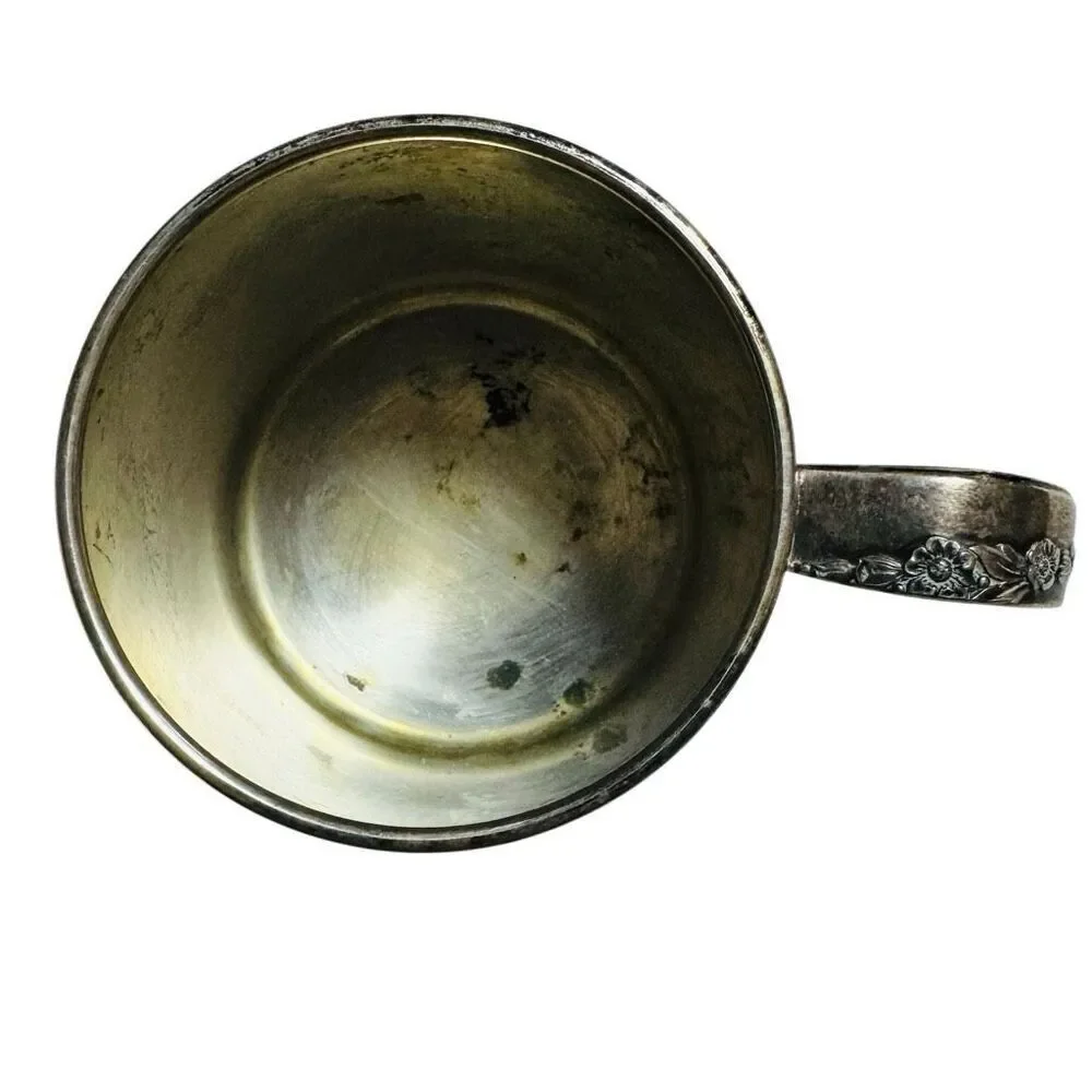 Lilac Time Rogers 1881 Silverplate child’s cup - Circa r